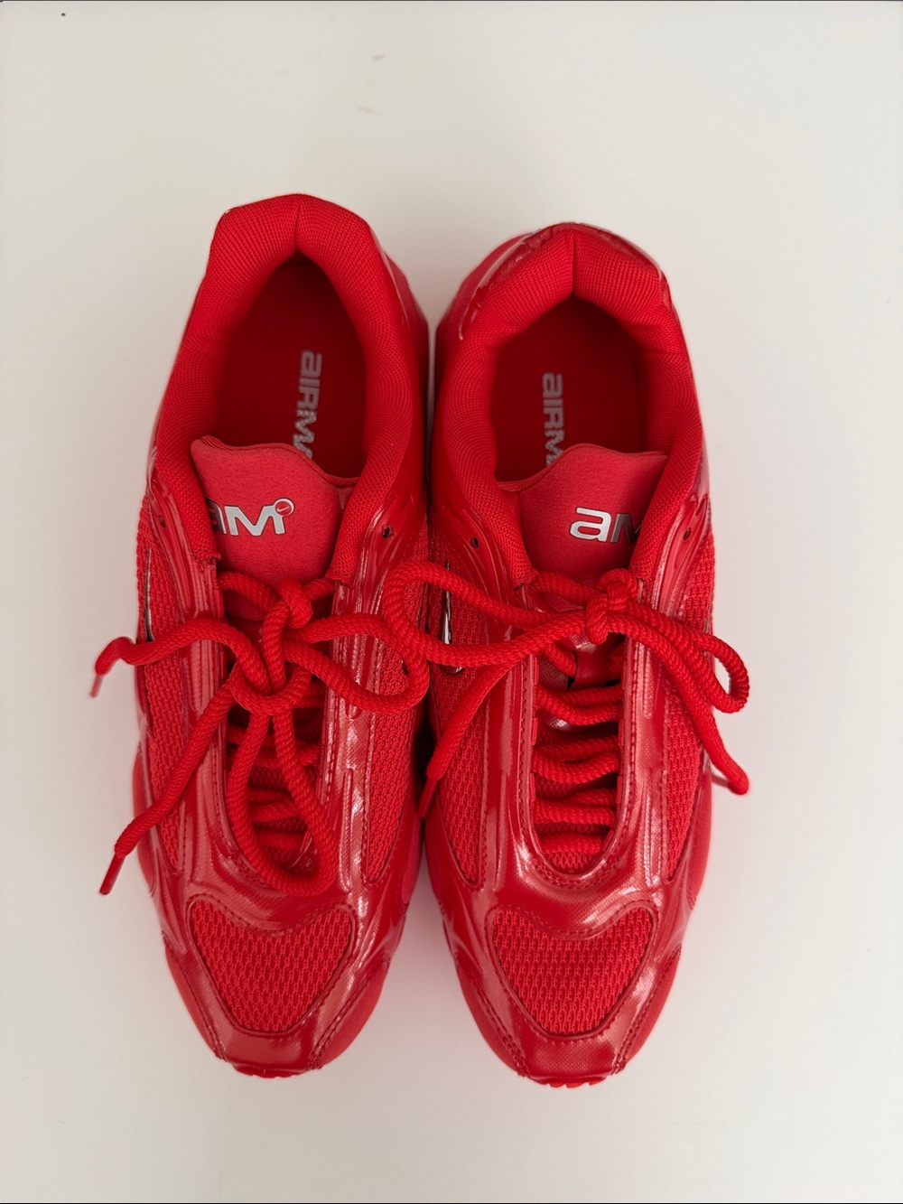 Nike Women's Red Lace-Up Sneakers